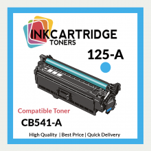 Replacement Compatible Cyan Toner for HP 125A CB541A