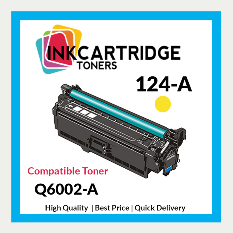 Replacement Compatible Yellow Toner for HP 124A Q6002A