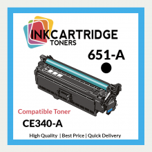 Replacement Compatible Black Toner for HP 651A CE340A